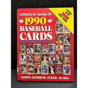 Complete Book of 1990 Baseball Cards Topps Donruss Fleer Score Tom Owens